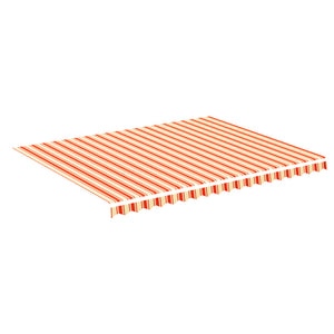 vidaXL Replacement Fabric for Awning Yellow and Orange 4.5x3.5 m