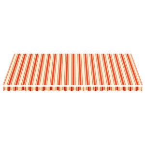 vidaXL Replacement Fabric for Awning Yellow and Orange 6x3.5 m