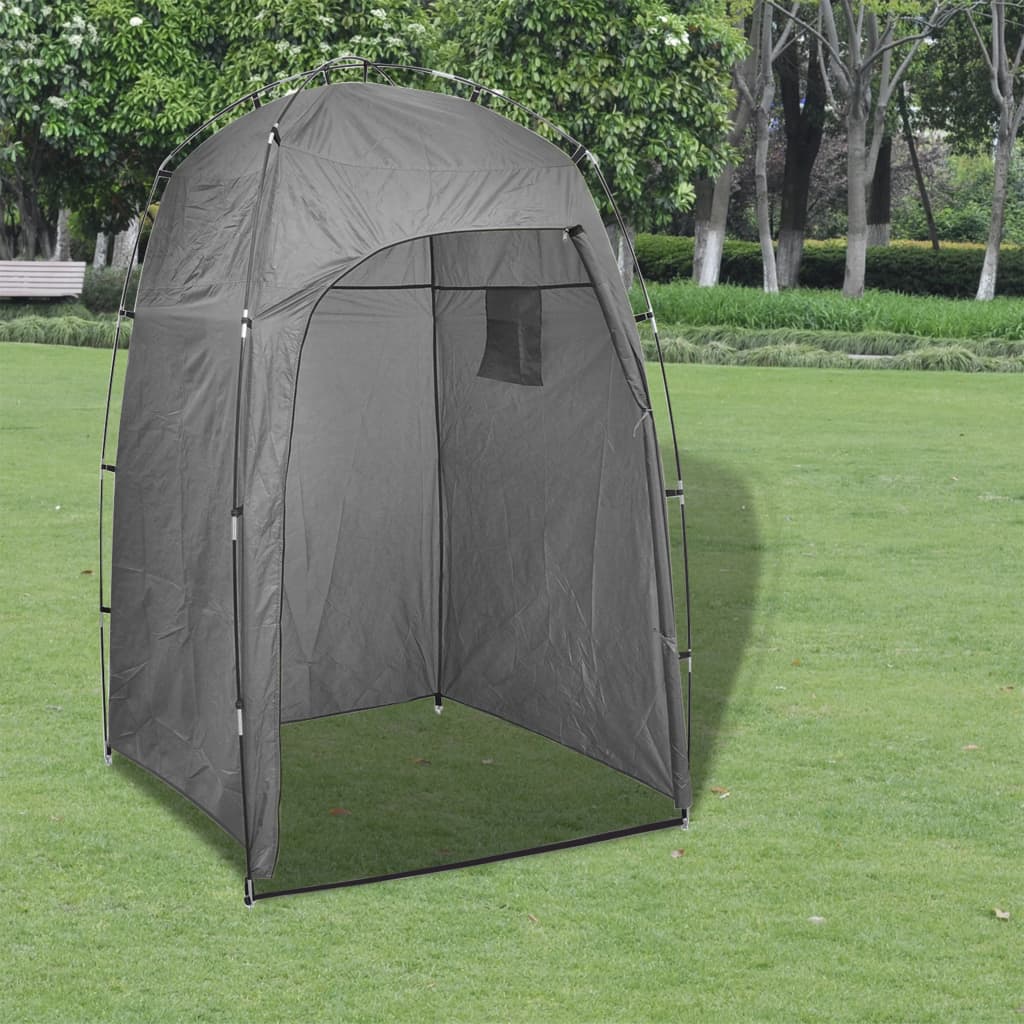 vidaXL Shower WC Changing Tent Grey