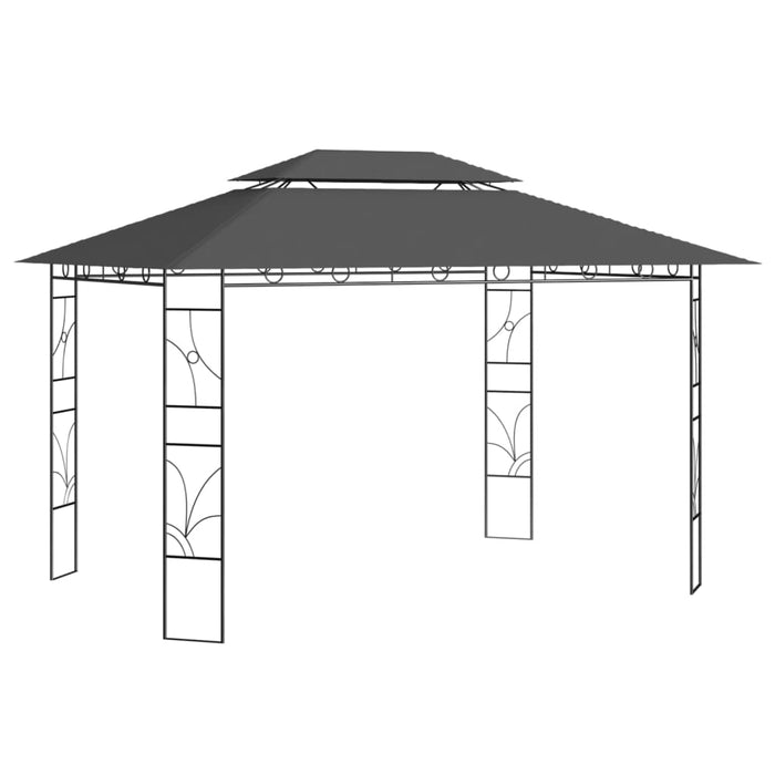 vidaXL Gazebo 4x3x2.7 m Anthracite 160 g/m²