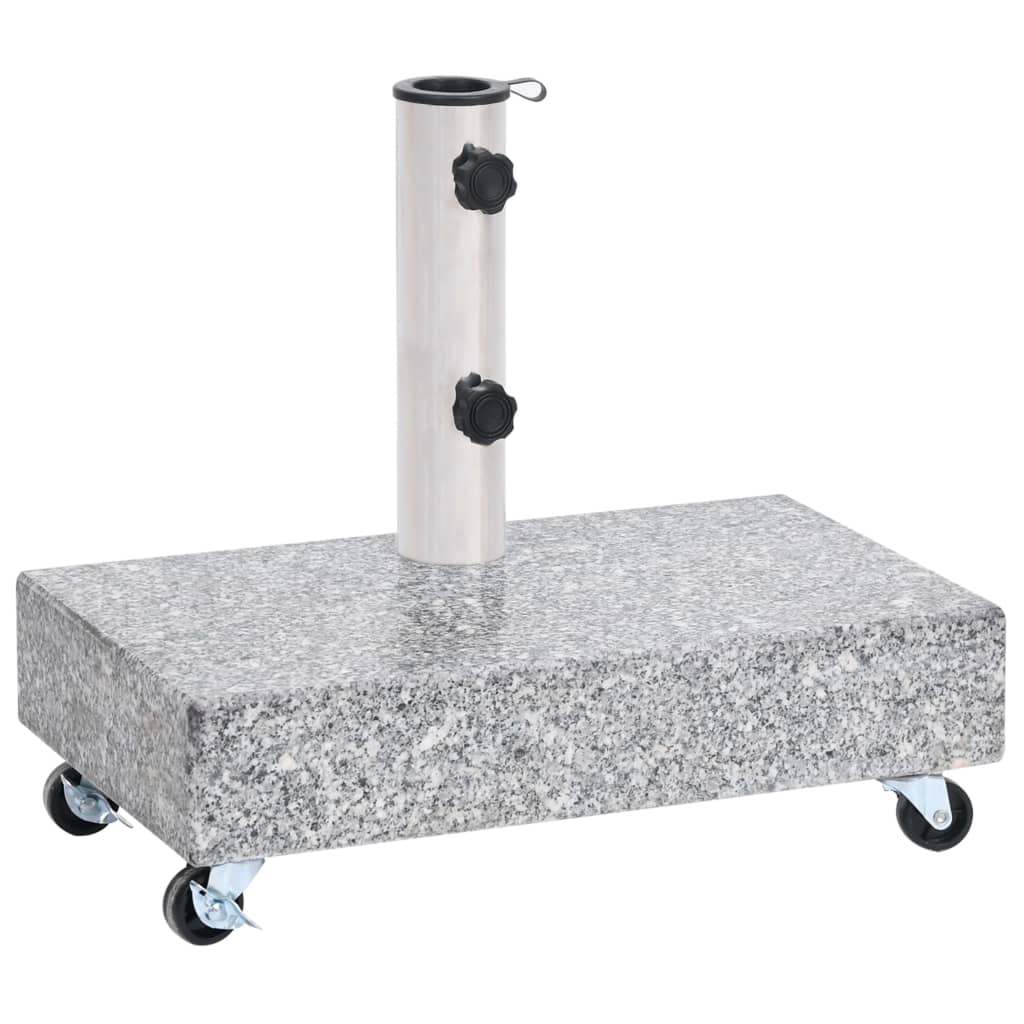 vidaXL Umbrella Base Light Grey 45x25x8.3 cm Granite