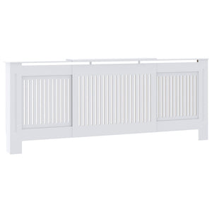 vidaXL MDF Radiator Cover White 205 cm