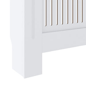 vidaXL MDF Radiator Cover White 205 cm