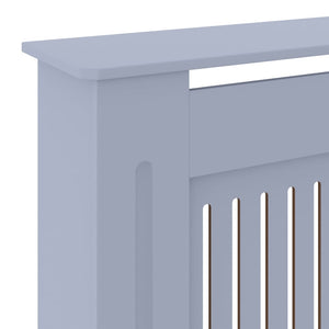 vidaXL MDF Radiator Cover Grey 205 cm