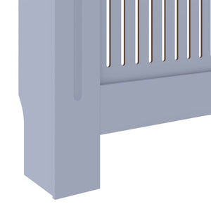 vidaXL MDF Radiator Cover Grey 205 cm