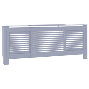 vidaXL MDF Radiator Cover Grey 205 cm