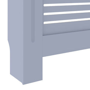 vidaXL MDF Radiator Cover Grey 205 cm