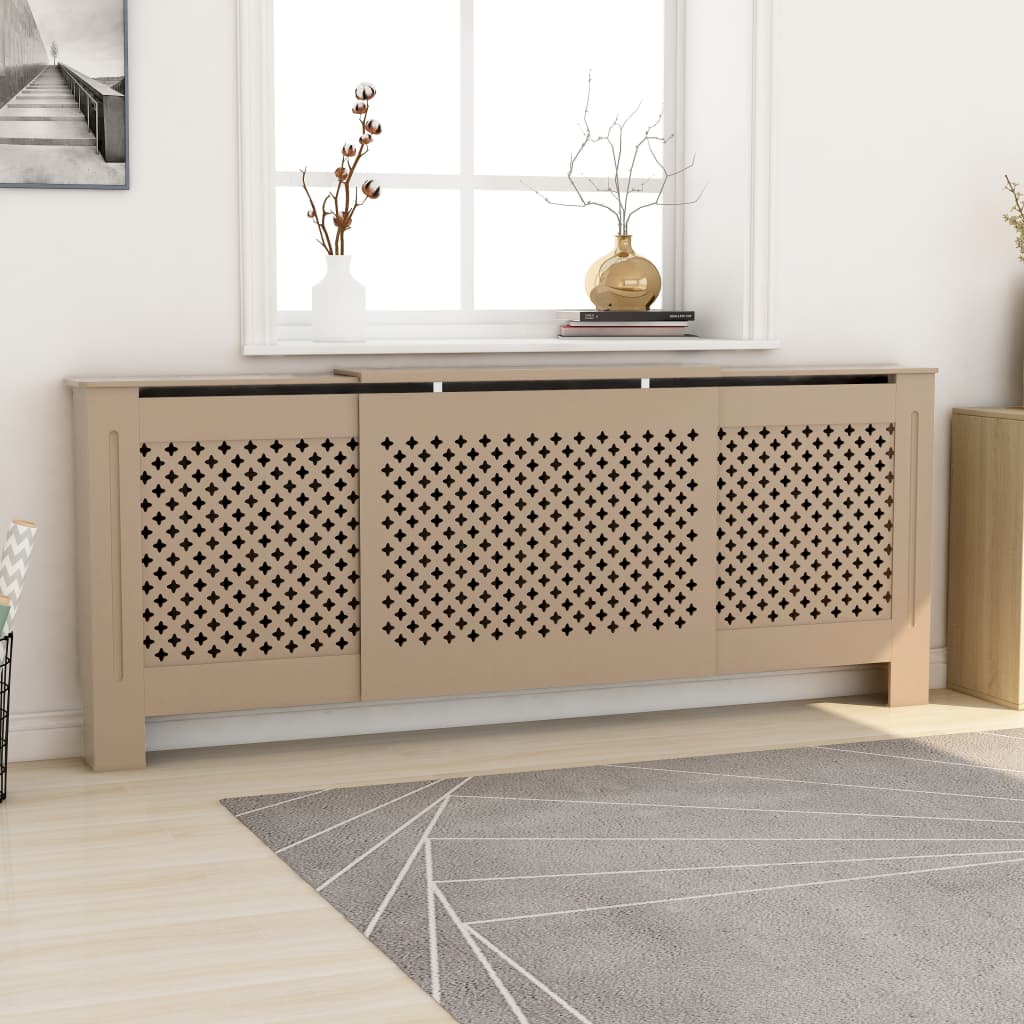 vidaXL MDF Radiator Cover 205 cm