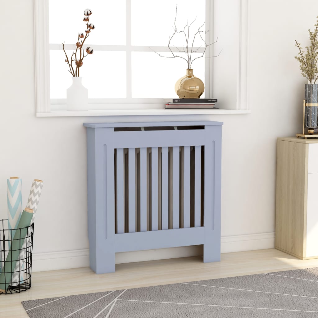 vidaXL MDF Radiator Cover Grey 78 cm