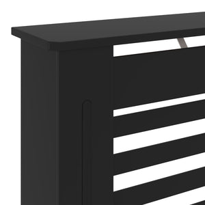 vidaXL MDF Radiator Cover Black 78 cm