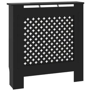 vidaXL MDF Radiator Cover Black 78 cm