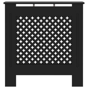 vidaXL MDF Radiator Cover Black 78 cm