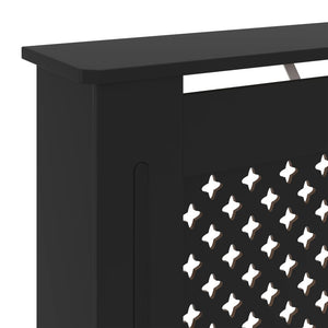 vidaXL MDF Radiator Cover Black 78 cm