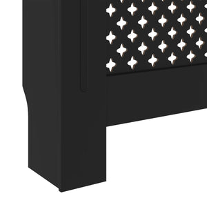 vidaXL MDF Radiator Cover Black 78 cm