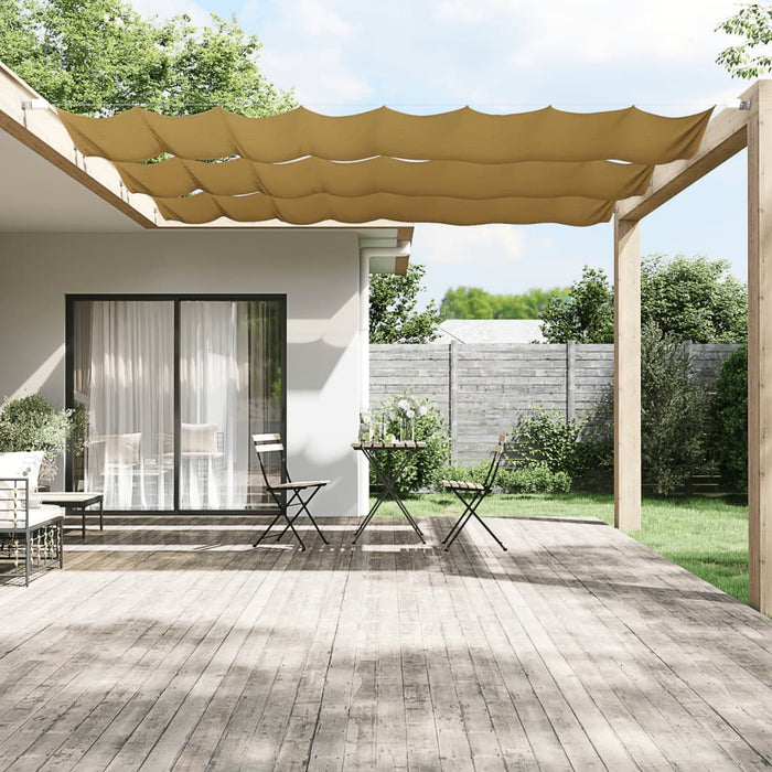 vidaXL Vertical Awning Beige 100x600 cm Oxford Fabric