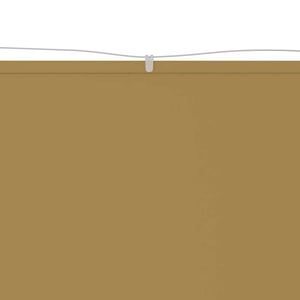 vidaXL Vertical Awning Beige 140x270 cm Oxford Fabric