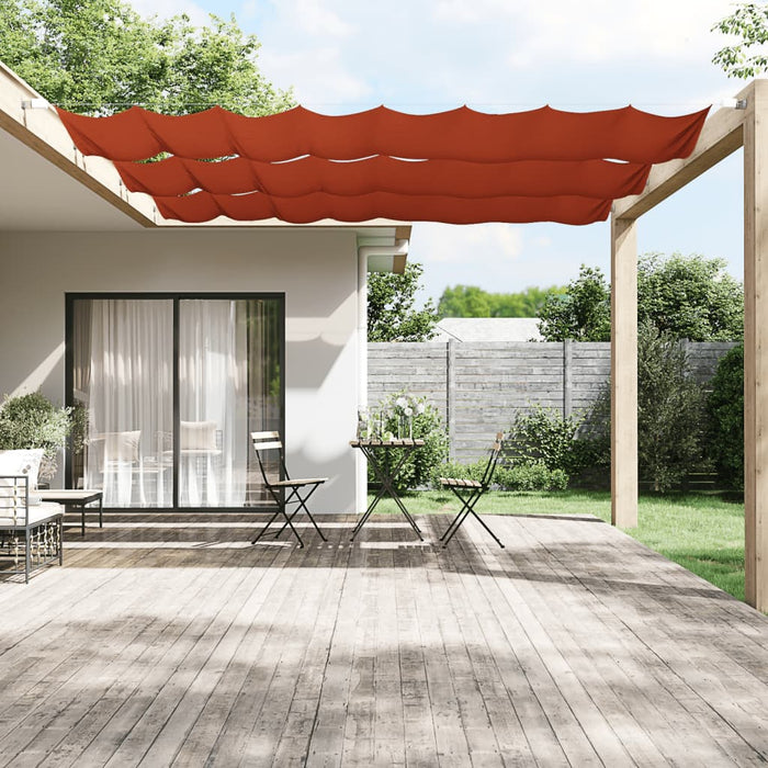 vidaXL Vertical Awning Terracotta 100x800 cm Oxford Fabric