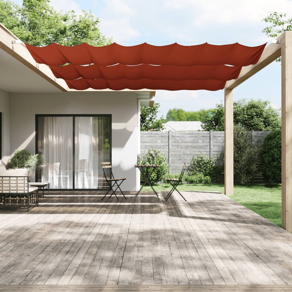 vidaXL Vertical Awning Terracotta 140x360 cm Oxford Fabric