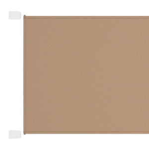 vidaXL Vertical Awning Taupe 60x600 cm Oxford Fabric