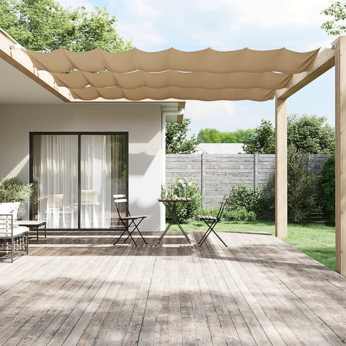 vidaXL Vertical Awning Taupe 60x600 cm Oxford Fabric