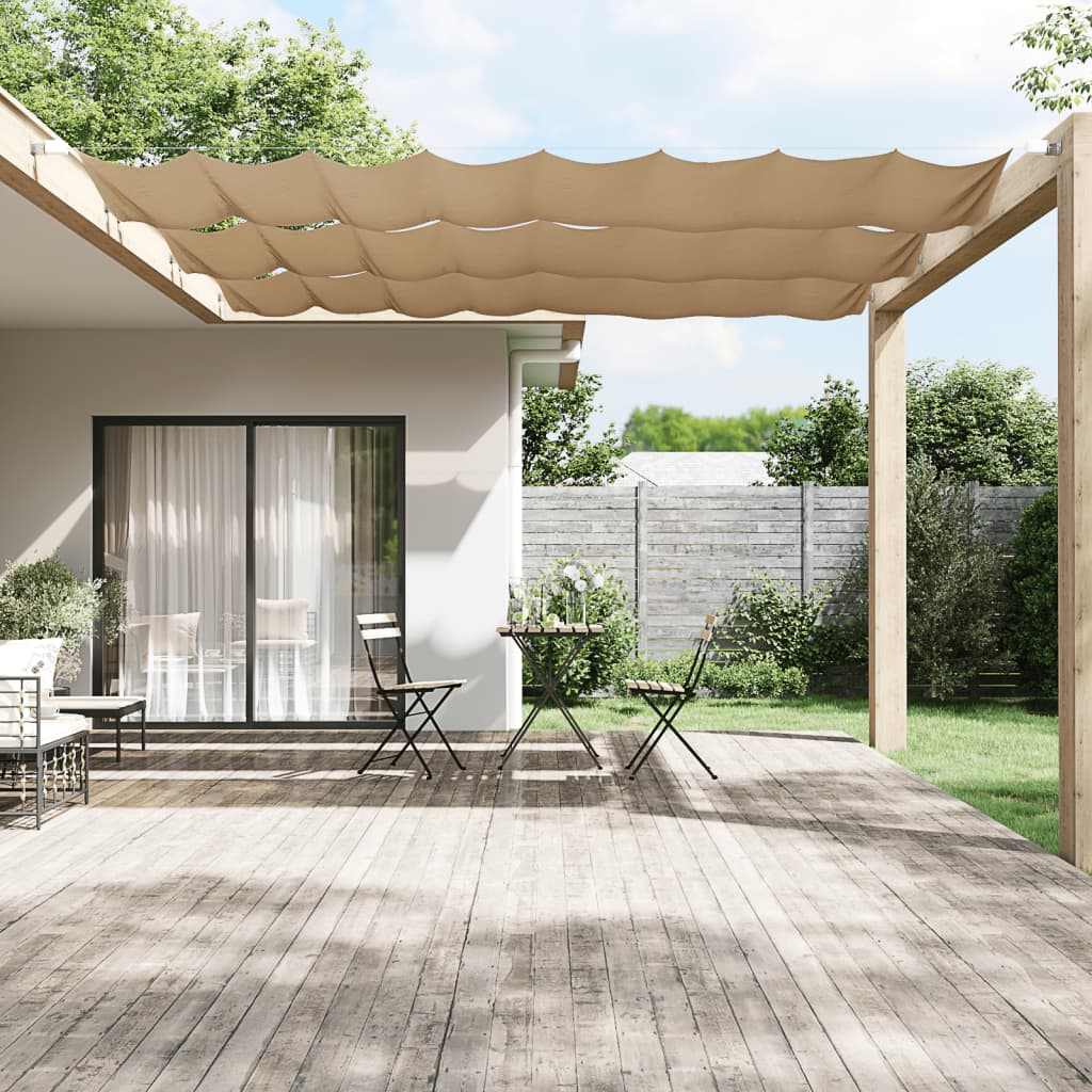 vidaXL Vertical Awning Taupe 60x800 cm Oxford Fabric