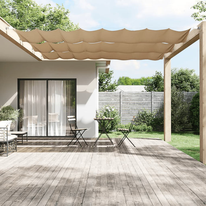 vidaXL Vertical Awning Taupe 60x1200 cm Oxford Fabric