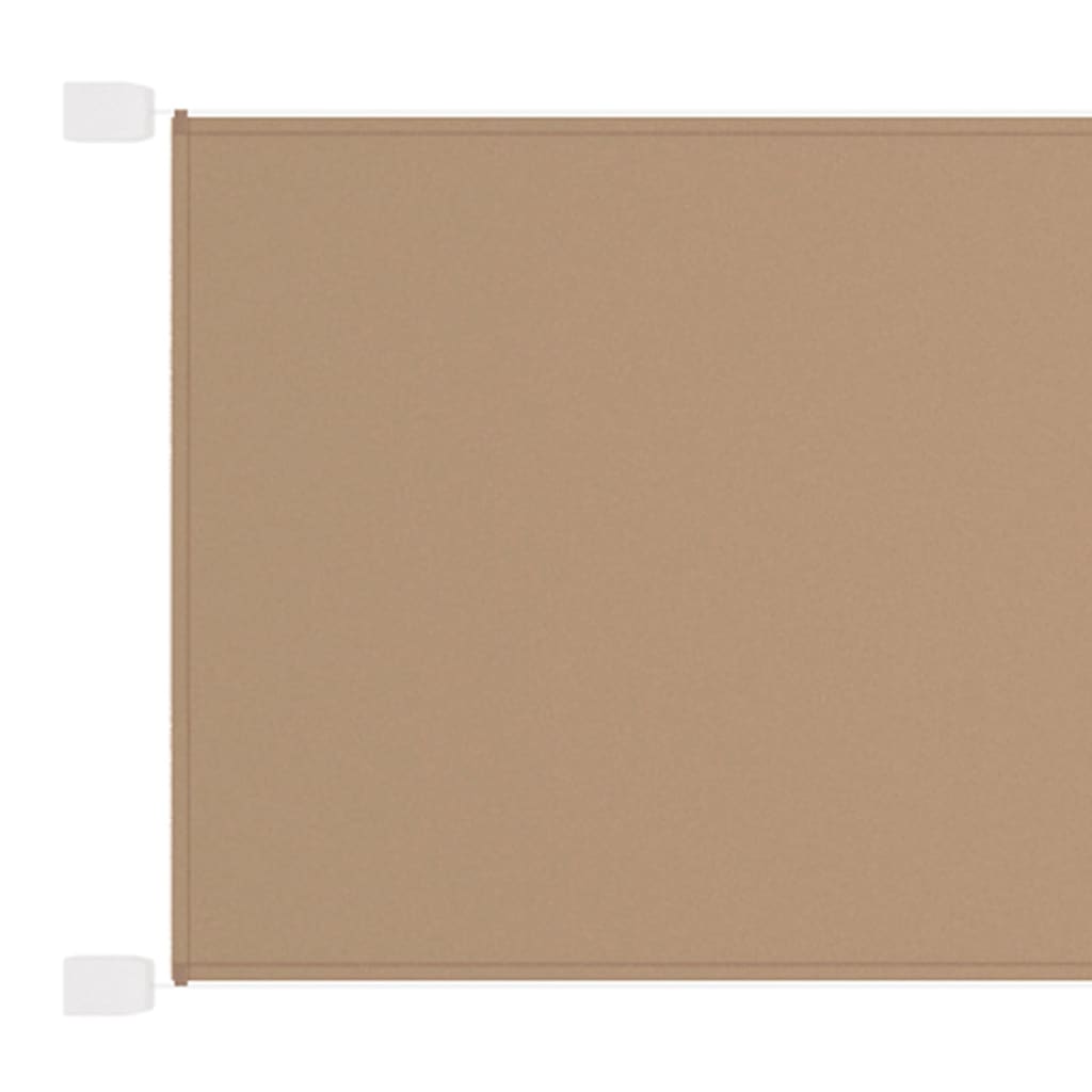 vidaXL Vertical Awning Taupe 100x1000 cm Oxford Fabric