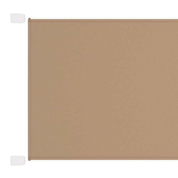 vidaXL Vertical Awning Taupe 100x1000 cm Oxford Fabric