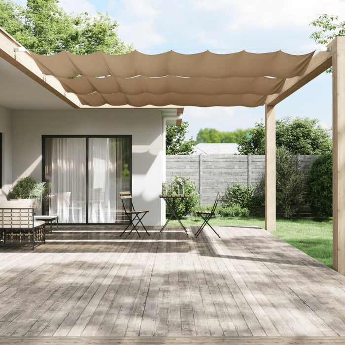 vidaXL Vertical Awning Taupe 140x800 cm Oxford Fabric