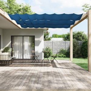 vidaXL Vertical Awning Blue 140x1200 cm Oxford Fabric