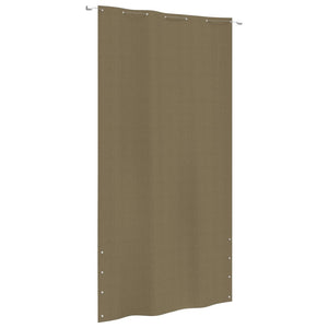 vidaXL Balcony Screen Taupe 140x240 cm Oxford Fabric