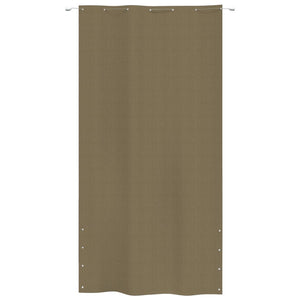 vidaXL Balcony Screen Taupe 140x240 cm Oxford Fabric