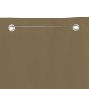 vidaXL Balcony Screen Taupe 140x240 cm Oxford Fabric