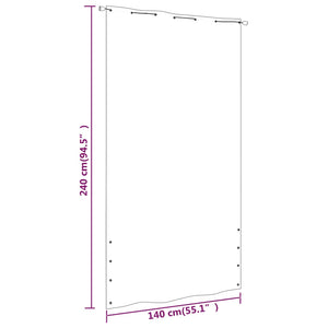 vidaXL Balcony Screen Taupe 140x240 cm Oxford Fabric