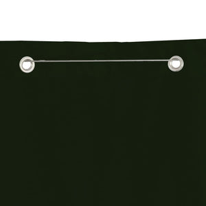 vidaXL Balcony Screen Dark Green 80x240 cm Oxford Fabric