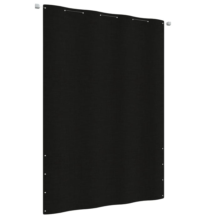 vidaXL Balcony Screen Black 160x240 cm Oxford Fabric