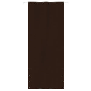 vidaXL Balcony Screen Brown 120x240 cm Oxford Fabric