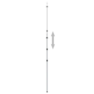 vidaXL Telescopic Tarp Poles with Length of 102-260 cm 2 pcs Aluminum