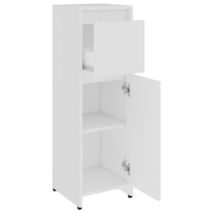 vidaXL 4 Piece Bathroom Furniture Set White Engineered Wood