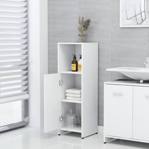 vidaXL 3 Piece Bathroom Furniture Set White Engineered Wood