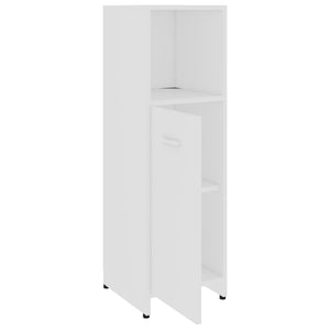 vidaXL 3 Piece Bathroom Furniture Set White Engineered Wood