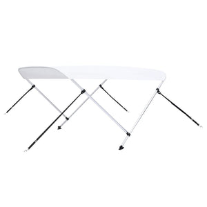 vidaXL 2 Bow Bimini Top White 150x120x110 cm