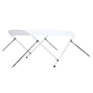 vidaXL 2 Bow Bimini Top White 180x130x110 cm