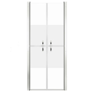 VidaXL Shower Door Half Frosted ESG 81x190 cm