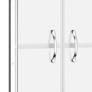 vidaXL Shower Door Half Frosted ESG 91x190 cm