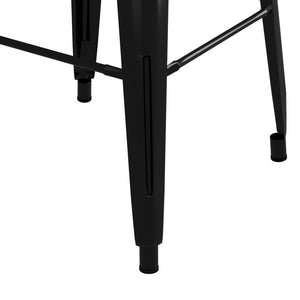 vidaXL 7 Piece Bar Set Black