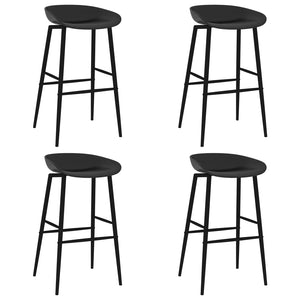 vidaXL 5 Piece Bar Set Black