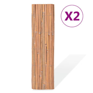 vidaXL Bamboo Fences 2 pcs 100x400 cm