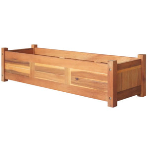 vidaXL Garden Raised Beds 2 pcs Acacia Wood 100x30x25 cm