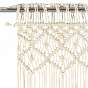 vidaXL Macrame Curtain 140x240 cm Cotton